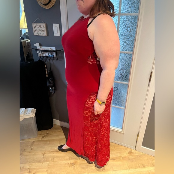 NWT US 16 Addition Elle Evening/Formal Red Dress - Picture 5 of 14